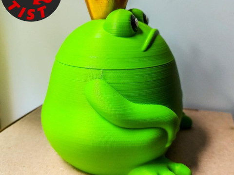 The Frog King Box Model Cetak 3D