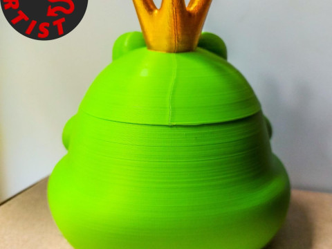 The Frog King Box Model Cetak 3D