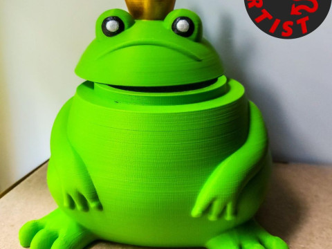 The Frog King Box Model Cetak 3D