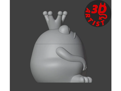 Kotak Raja Katak Model Cetak 3D