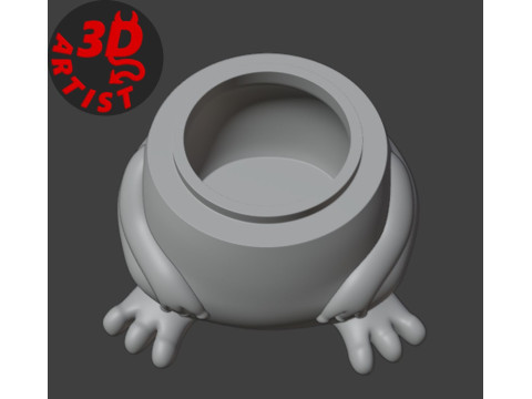 The Frog King Box Model Cetak 3D