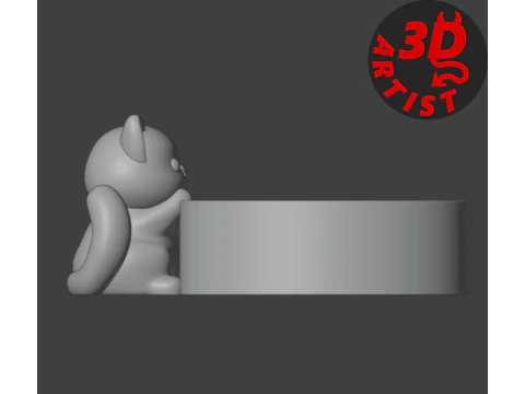 Little kitten Holder for small thing Candy bowl 3D Print Model