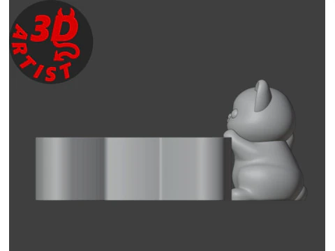 Little kitten Holder for small thing Candy bowl 3D Print Model