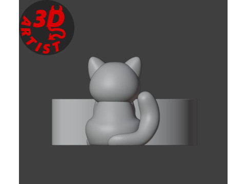 Little kitten Holder for small thing Candy bowl Modelo de impresión 3D