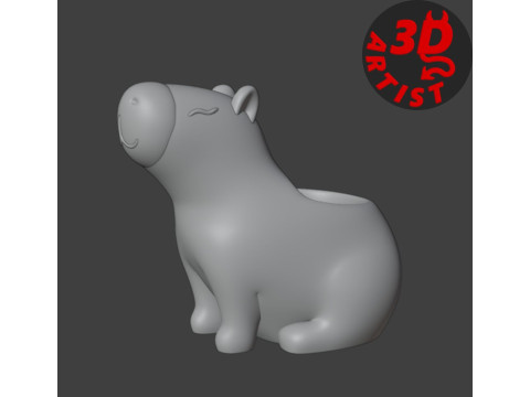 Capybara Jewelry Box 3D 打印模型