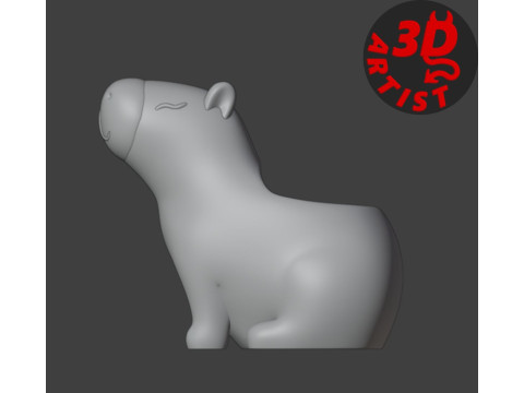 Capybara Jewelry Box 3D 打印模型