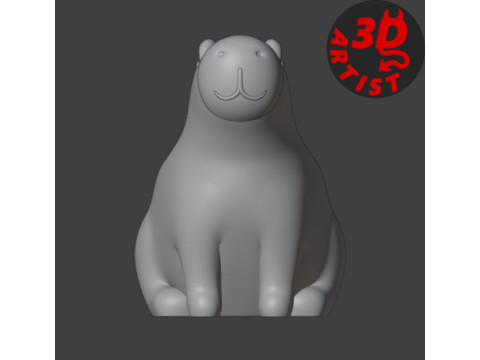 Capybara Jewelry Box 3D 打印模型