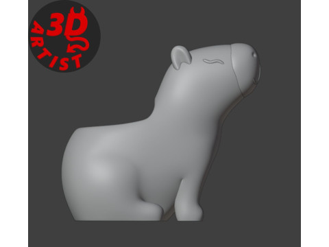 Capybara Jewelry Box 3D 打印模型