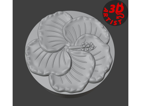 Hibiscus Jewelry Box 3D Print Model