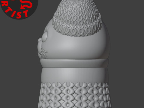 Cat in a sweater Box 3D Druckmodell