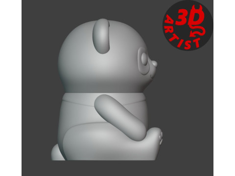 Panda Storage Box Pen Holder Set 2 items 3D Принт Модель