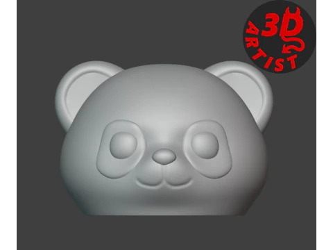 Panda Storage Box Pen Holder Set 2 items 3D Print Model