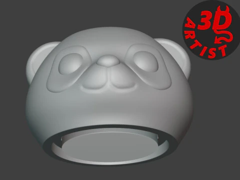 Panda Storage Box Pen Holder Set 2 items 3D Print Model