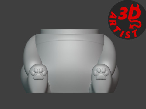 Panda Storage Box Pen Holder Set 2 items 3D Принт Модель