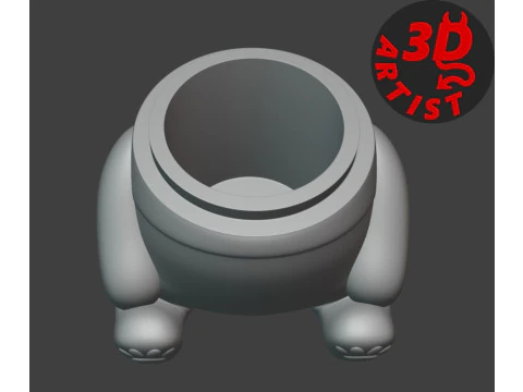 Panda Storage Box Pen Holder Set 2 items 3D Print Model