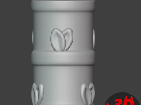 Panda Storage Box Pen Holder Set 2 items 3D Print Model