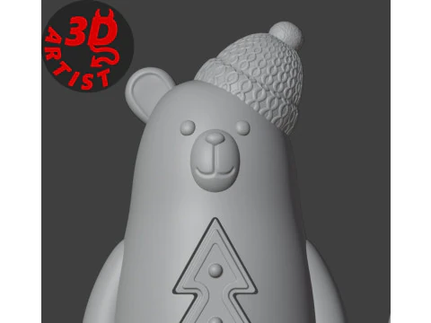 Christmas Animals Set 5 models 3D Print Model