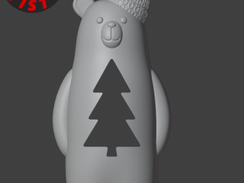 Christmas Animals Set 5 models Modelo de Impressão 3D