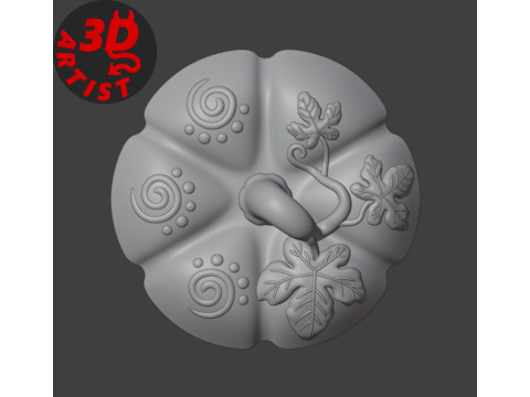 Pumpkin Patterned Storage Box Modèles 3D en vedette