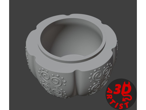 Pumpkin Patterned Storage Box Modèles 3D en vedette