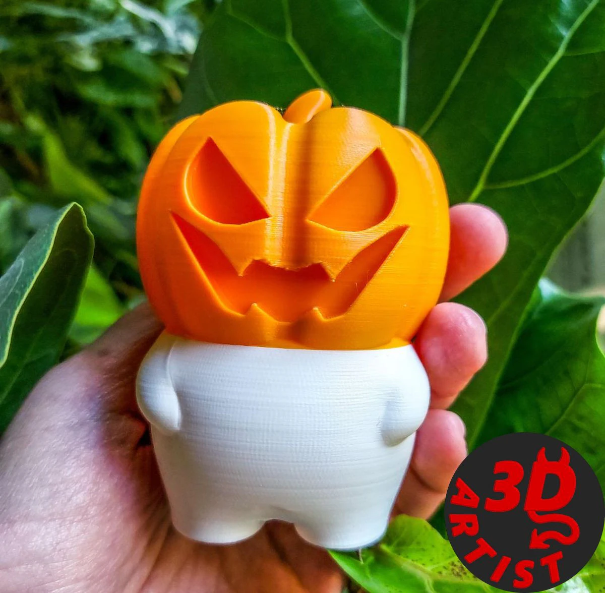 Pumpkin Man Figurine and Hanging Decor Set 2 models 3D Print Model .c4d .max .obj .3ds .fbx .stl .blend
