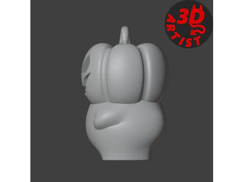 Pumpkin Man Figurine and Hanging Decor Set 2 models 3D Print Model