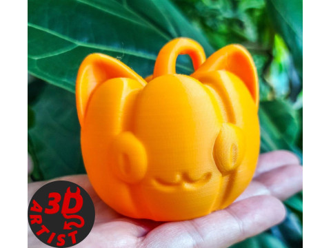 Pumpkin Cat Halloween Hanging Decor 3D प्रिंट मॉडल