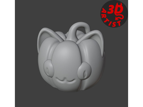 Pumpkin Cat Halloween Hanging Decor 3D Print Model
