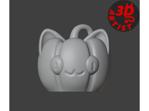 Pumpkin Cat Halloween Hanging Decor 3D Print Model