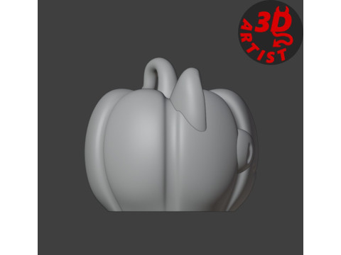 Pumpkin Cat Halloween Hanging Decor 3D Print Model