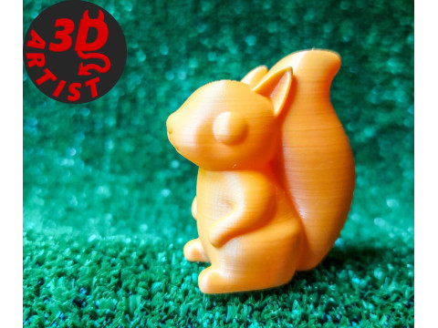 Pocket Squirrel Toy and Hanging Acorn Toy House Modello di stampa 3D
