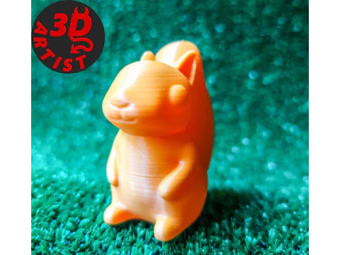 Pocket Squirrel Toy and Hanging Acorn Toy House 3D Print Model