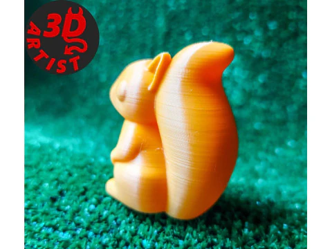 Pocket Squirrel Toy and Hanging Acorn Toy House 3D Print Model