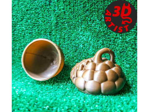Pocket Squirrel Toy and Hanging Acorn Toy House Modello di stampa 3D