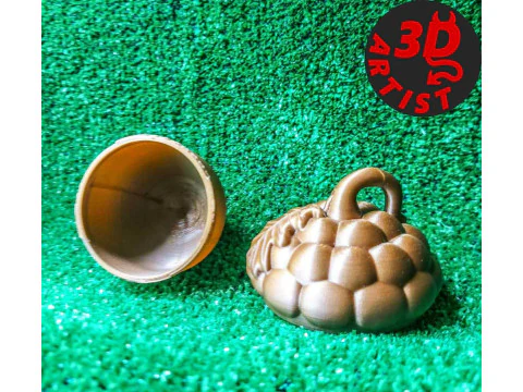 Pocket Squirrel Toy and Hanging Acorn Toy House 3D Print Model
