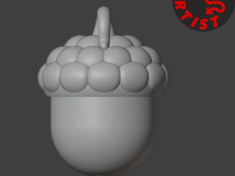 Pocket Squirrel Toy and Hanging Acorn Toy House 3D Print Model