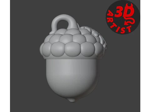 Pocket Squirrel Toy and Hanging Acorn Toy House 3D Print Model