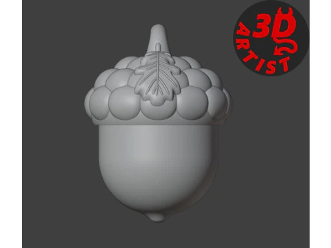 Pocket Squirrel Toy and Hanging Acorn Toy House 3D Print Model