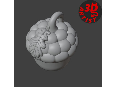 Pocket Squirrel Toy and Hanging Acorn Toy House Modello di stampa 3D