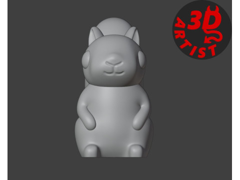 Pocket Squirrel Toy and Hanging Acorn Toy House Modello di stampa 3D