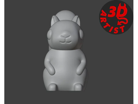 Pocket Squirrel Toy and Hanging Acorn Toy House 3D Print Model