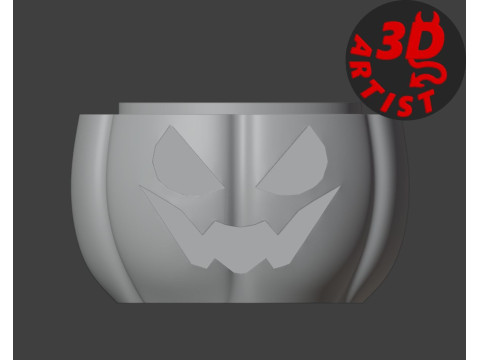 Box Pumpkin in a Witch Hat 3D Принт Модель