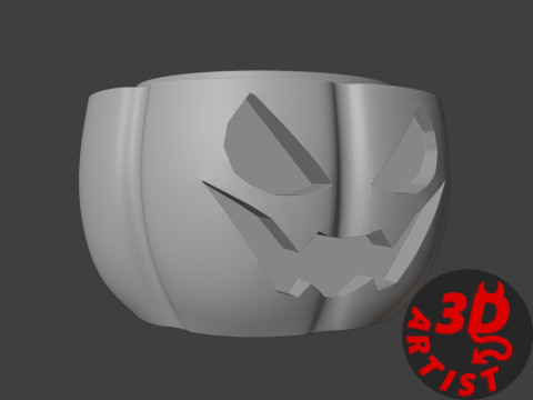 Box Pumpkin in a Witch Hat 3D Принт Модель