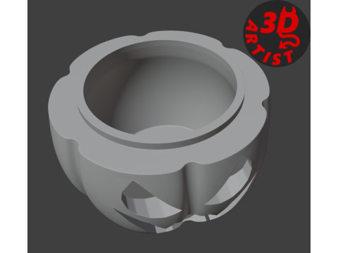 Box Pumpkin in a Witch Hat 3D Принт Модель