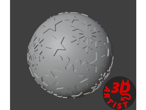 Christmas ball with surprise 2 pocket toys inside 3D Print Model