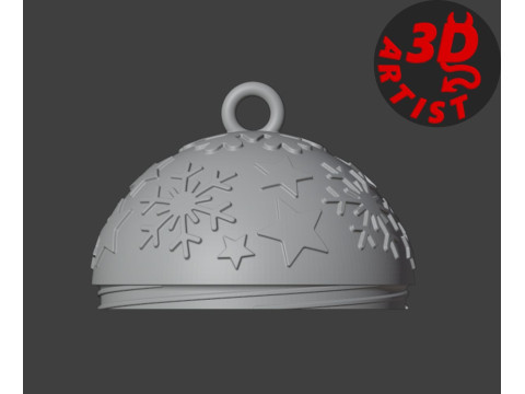 Christmas ball with surprise 2 pocket toys inside Model do druku 3D