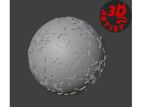 Christmas ball with surprise 2 pocket toys inside Model do druku 3D