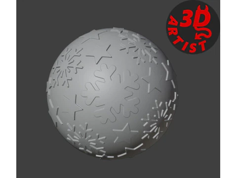 Christmas ball with surprise 2 pocket toys inside 3D Print Model