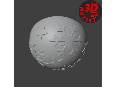 Christmas ball with surprise Pocket Toy Penguin Inside 3D Print Model