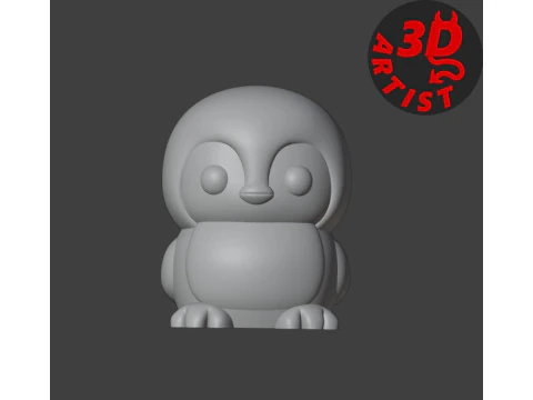 Christmas ball with surprise Pocket Toy Penguin Inside 3D Print Model